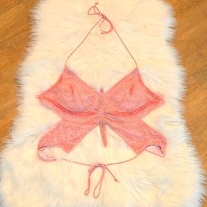 NWOT Beaded Butterfly top